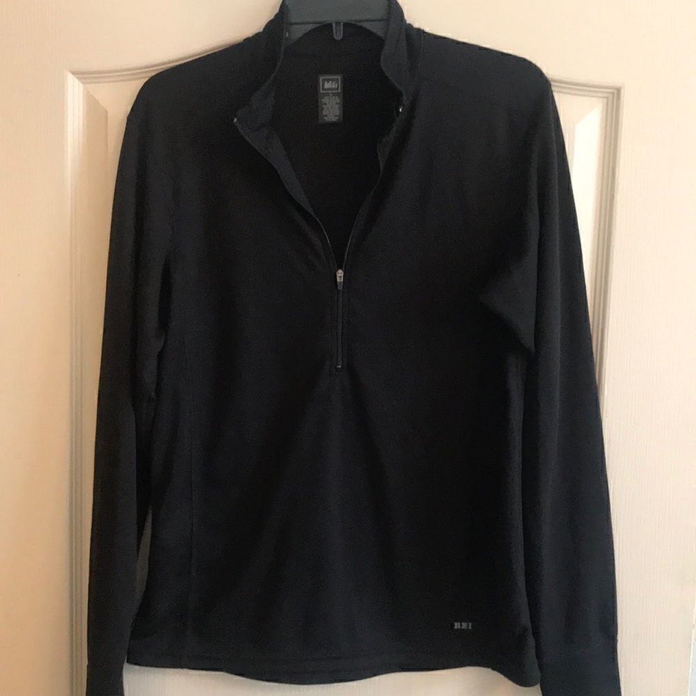❤️REI Black Lightseight 1/2 ZIP Pullover Med